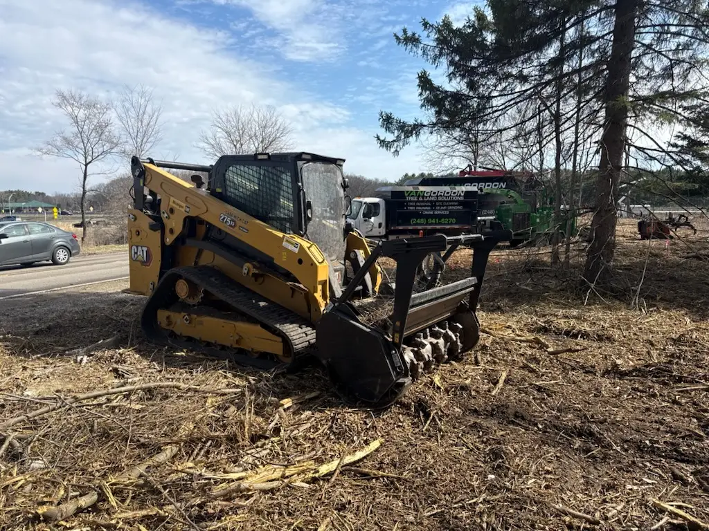 Bush hogging services for land clearing and brush cutting in Highland, Michigan.